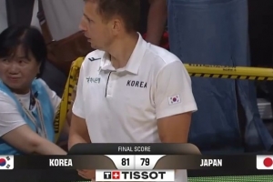 韩国男篮胜日本男篮成功晋级阶段二 李佑硕19+7 霍金森30+12